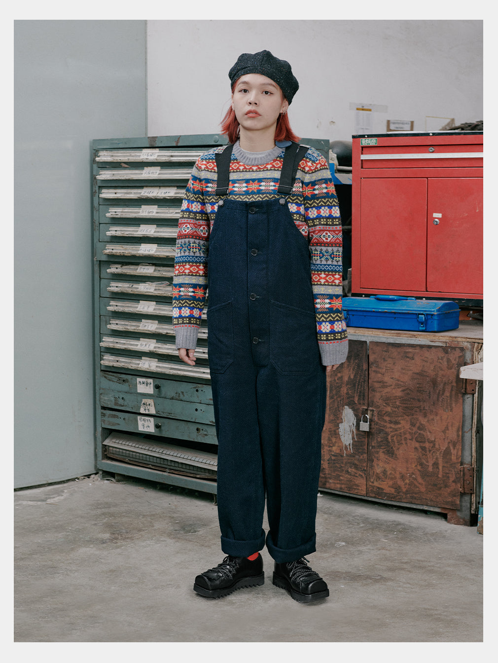 Fair Isle Merino Wool Crew Neck Sweater – Vintage British Retro (Unisex)