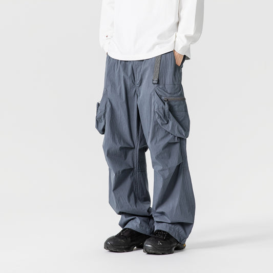 Outdoor Functional Cargo Jogger Pants – Wrinkle-Resistant, Multi-Pocket Paratrooper Style for Men