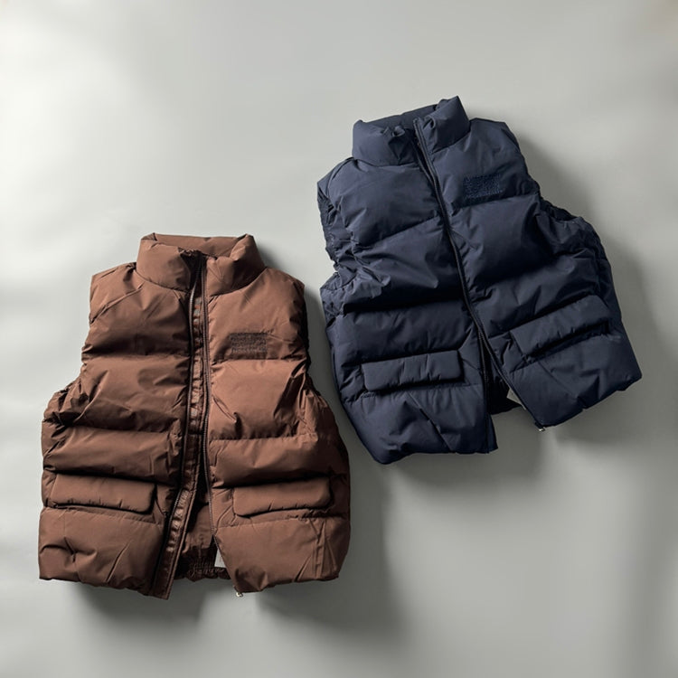 90% White Duck Down Mountain Vest - Fluffy Warm Outdoor Puffer (Unisex)