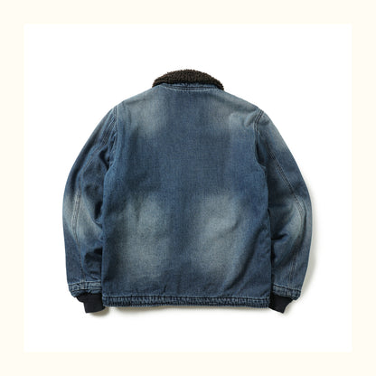 Vintage Navy N-1 Deck Jacket – Washed Cotton American Workwear (Unisex)