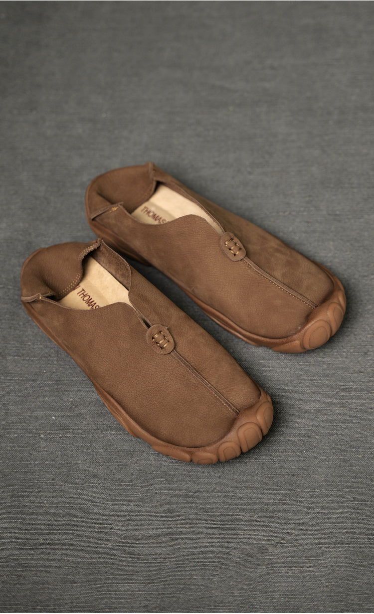 Genuine Leather Slip-On Casual Shoes for Men – Breathable Soft Sole, Lazy-Loafer Comfort