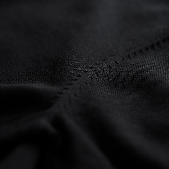 Classic British Retro Pure Black Turn-down Collar Polo Shirt High-woven Long-staple Cotton