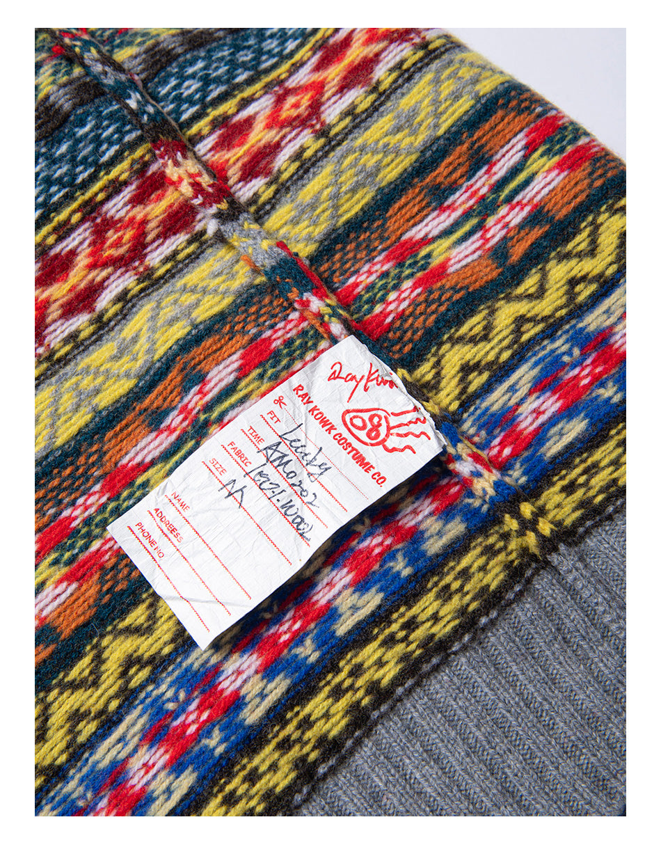 Fair Isle Merino Wool Crew Neck Sweater – Vintage British Retro (Unisex)