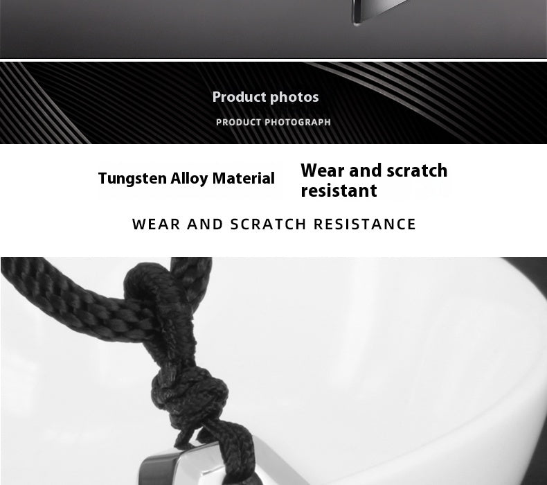 Klein Blue Men's Necklace Light Luxury Niche High-end Sense Cool Sweater Chain Trend Lucky Pendant Tungsten Pendant