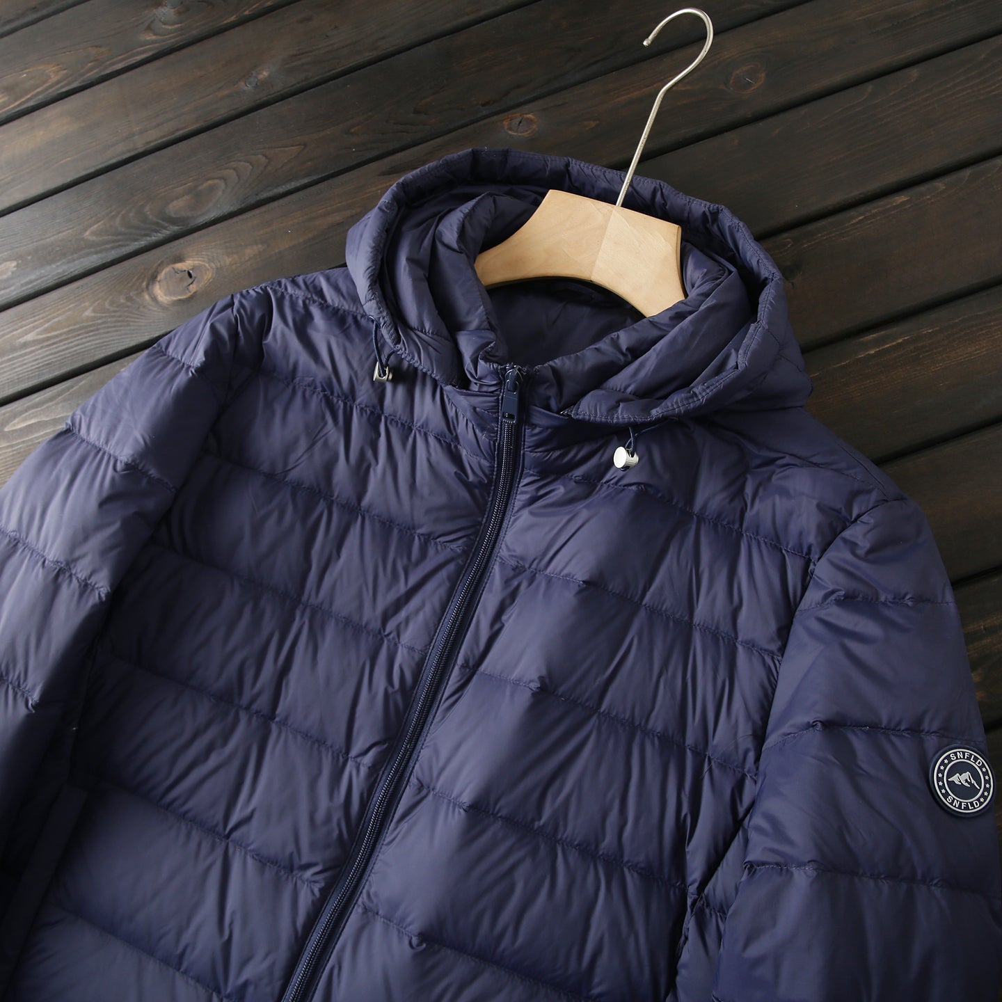 Men's Export Overstock Lightweight Hooded Down Jacket - Autumn Winter Warm Short Cold-Proof Coat