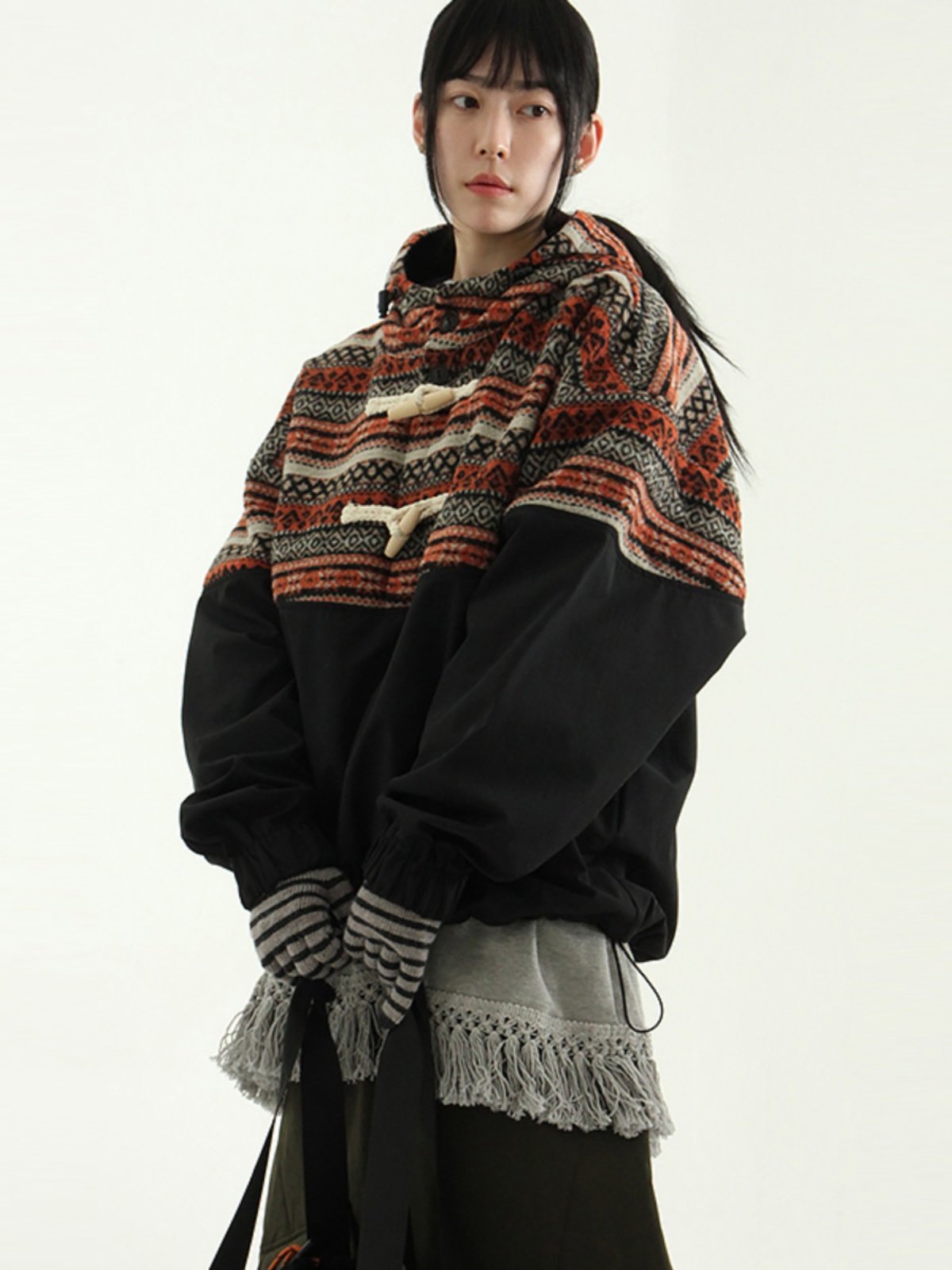 Nordic Toggle Button Hooded Anorak - 25AW Winter Jacket (Unisex)