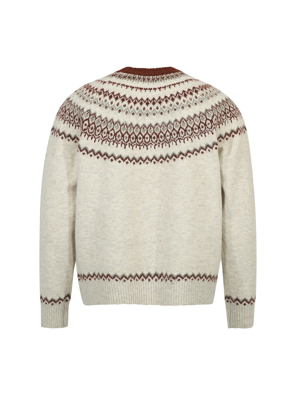 Fair Isle Wool-Blend Jacquard Sweater – Old Money Unisex Knit