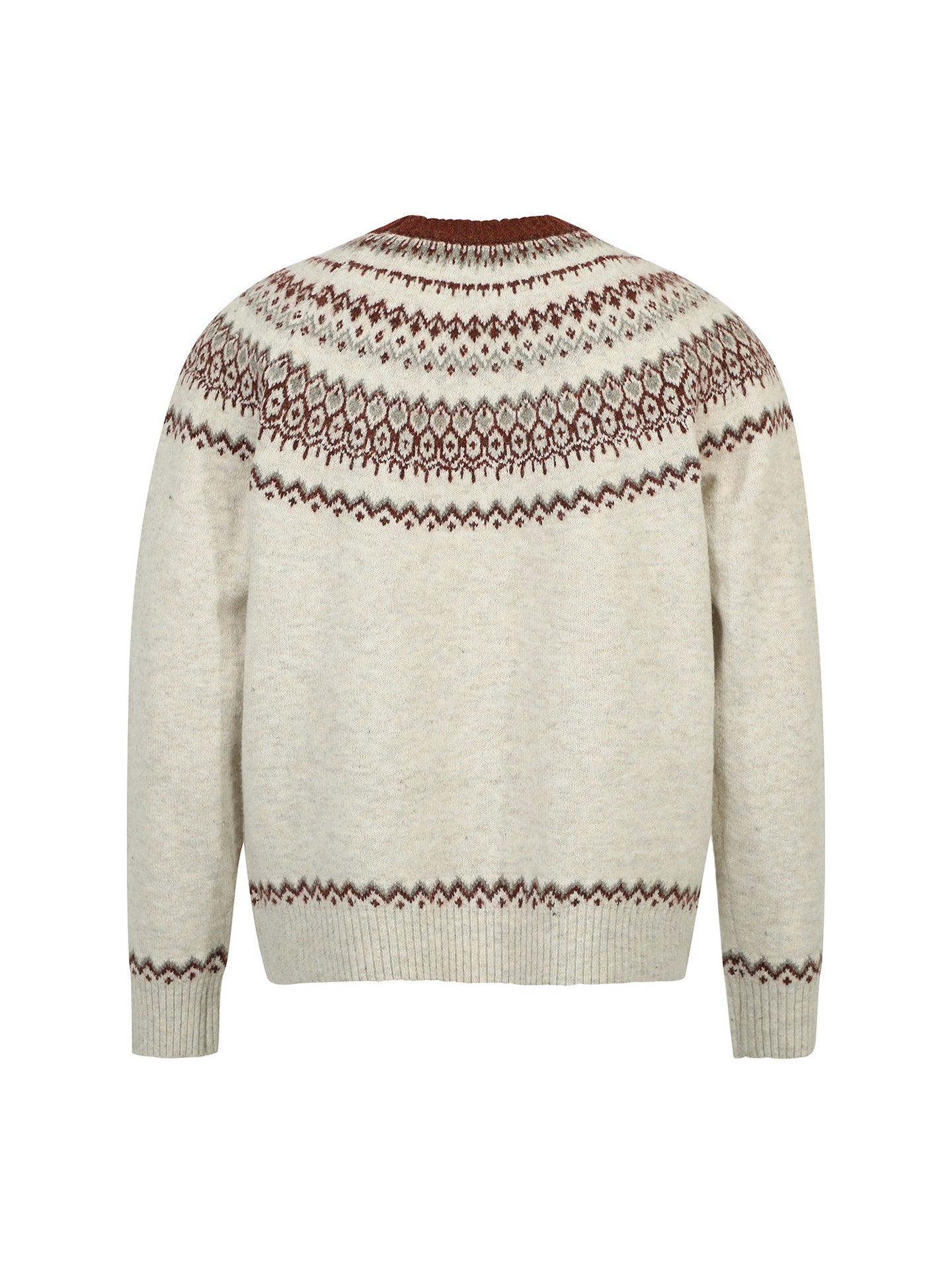 Fair Isle Wool-Blend Jacquard Sweater – Old Money Unisex Knit