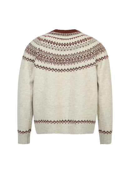 Fair Isle Wool-Blend Jacquard Sweater – Old Money Unisex Knit