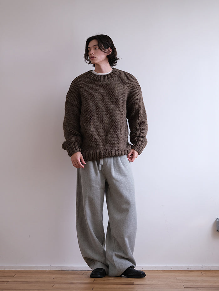 Coke Life Carpem Winter Nordic Iceland Wool Sweater - Handmade Thick-Knit Loose Lazy Top