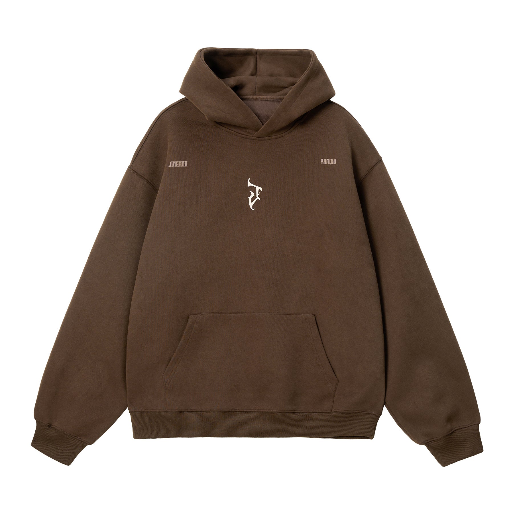 “J” Gothic Letter Hoodie – American High-Street Heavyweight Sweater