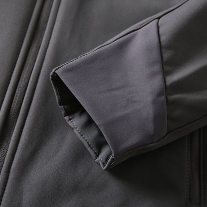 Men's Premium Fleece Thermal Soft Shell Jacket - Autumn Windproof Waterproof Thickened Hooded Coat