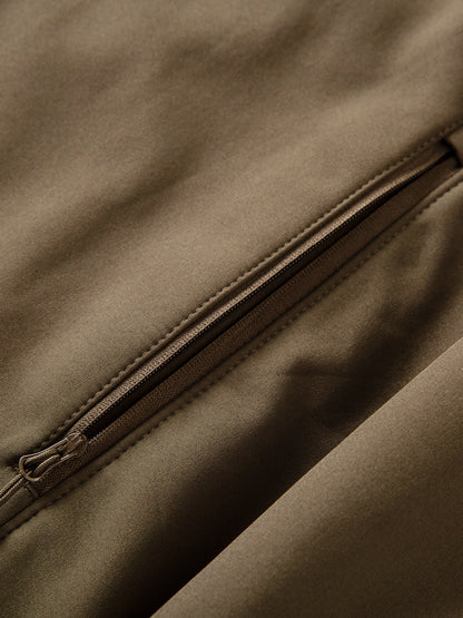 Men's Premium Fleece Thermal Soft Shell Jacket - Autumn Windproof Waterproof Thickened Hooded Coat