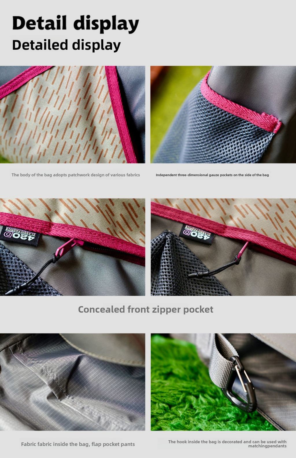 Original 2024 New Fashion Mountain Style Single Shoulder Bag Unisex Large Capacity Fashion Crossbody Bag