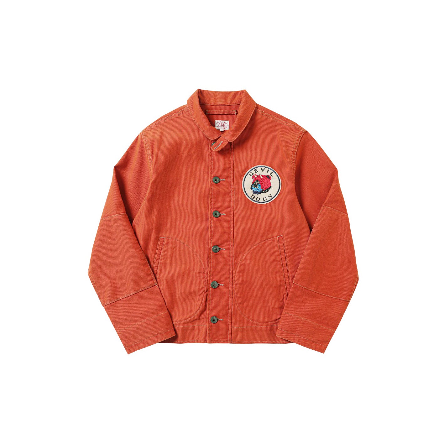 Heavy Washed Vintage N1 Deck Jacket Jungle Cloth Hellhound Jacket Turn-down Collar Retro Khaki