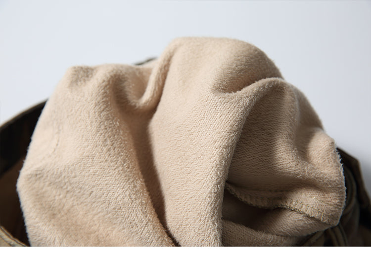 Men's American Street Retro Cargo Pants - Camouflage Heavy Washed Ripped Straight-Leg Pants