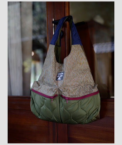 Original 2025 Spring New Retro Patchwork Design Single Shoulder Handbag Large Capacity Commuter Bag