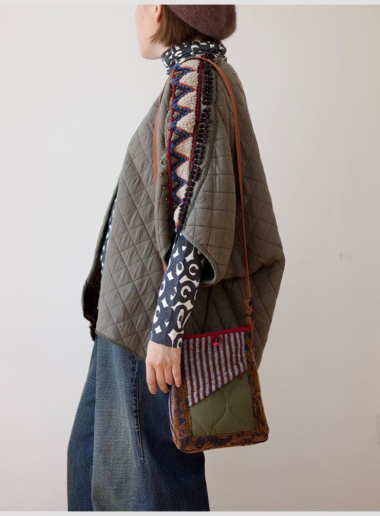 Original 2024 Autumn Winter New Wool Lightweight Crossbody Phone Bag Retro Niche Mini Bag