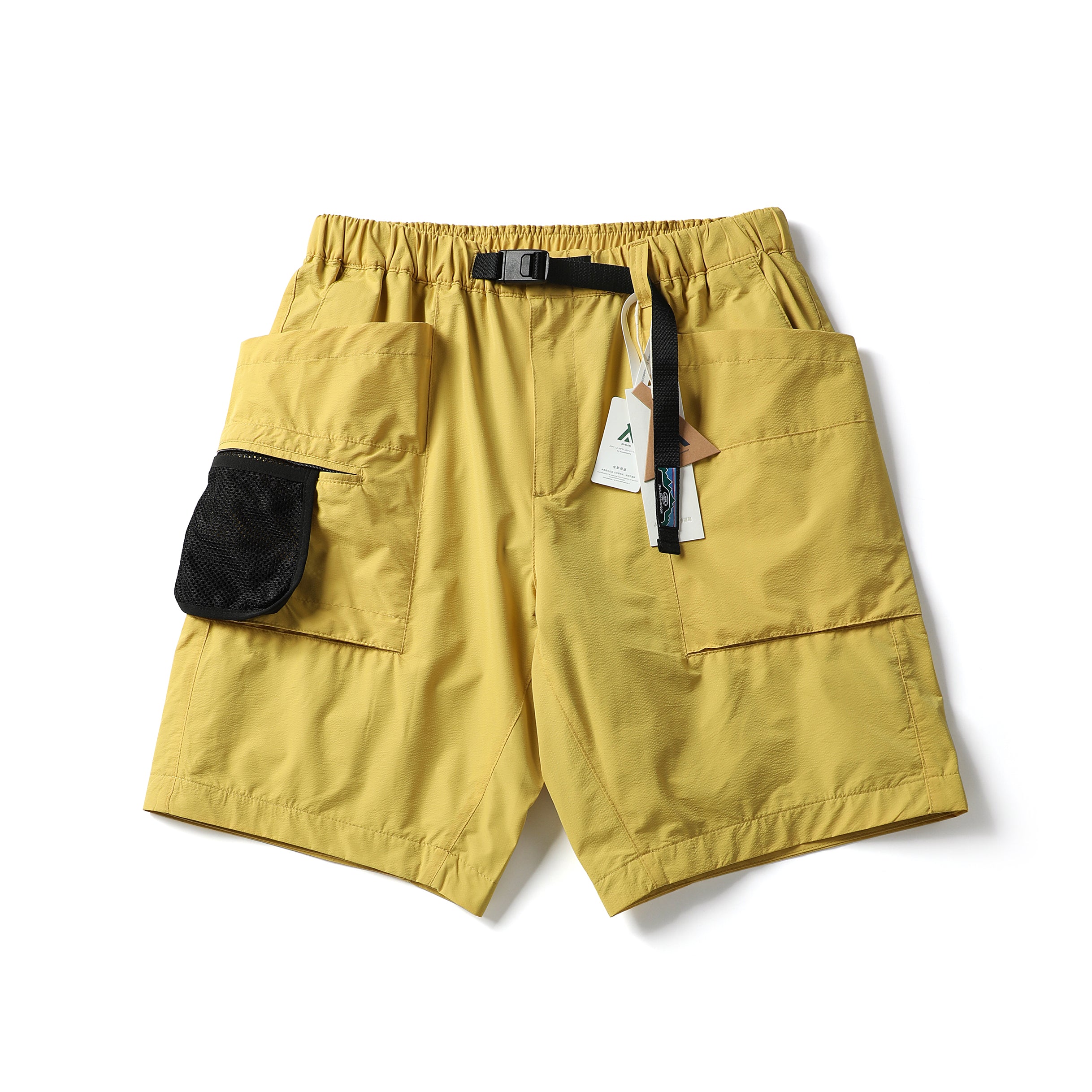 Japanese Retro Large Cargo Shorts Multi-Pocket Unisex Loose Straight