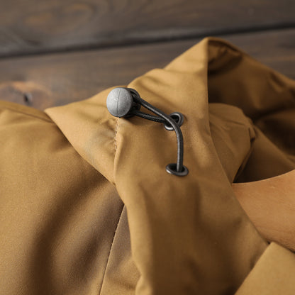 Men's Plus Size Euro-American Style Winter Jacket - Windproof Waterproof Hooded Thickened Cotton Coat