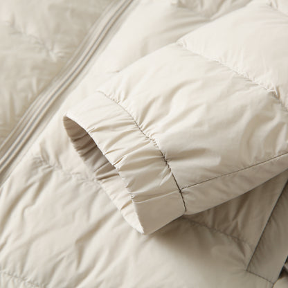 Men's Export Overstock Lightweight Hooded Down Jacket - Autumn Winter Warm Short Cold-Proof Coat