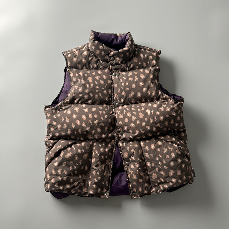 Men's Reversible 90% White Duck Down Camouflage Vest