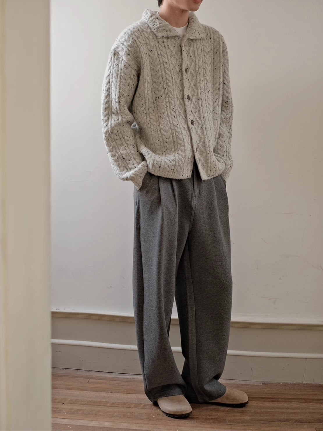 Coke Life CARPEM Winter Sweater Coat - Lazy Style Braided Wool Knit Unique Design Top