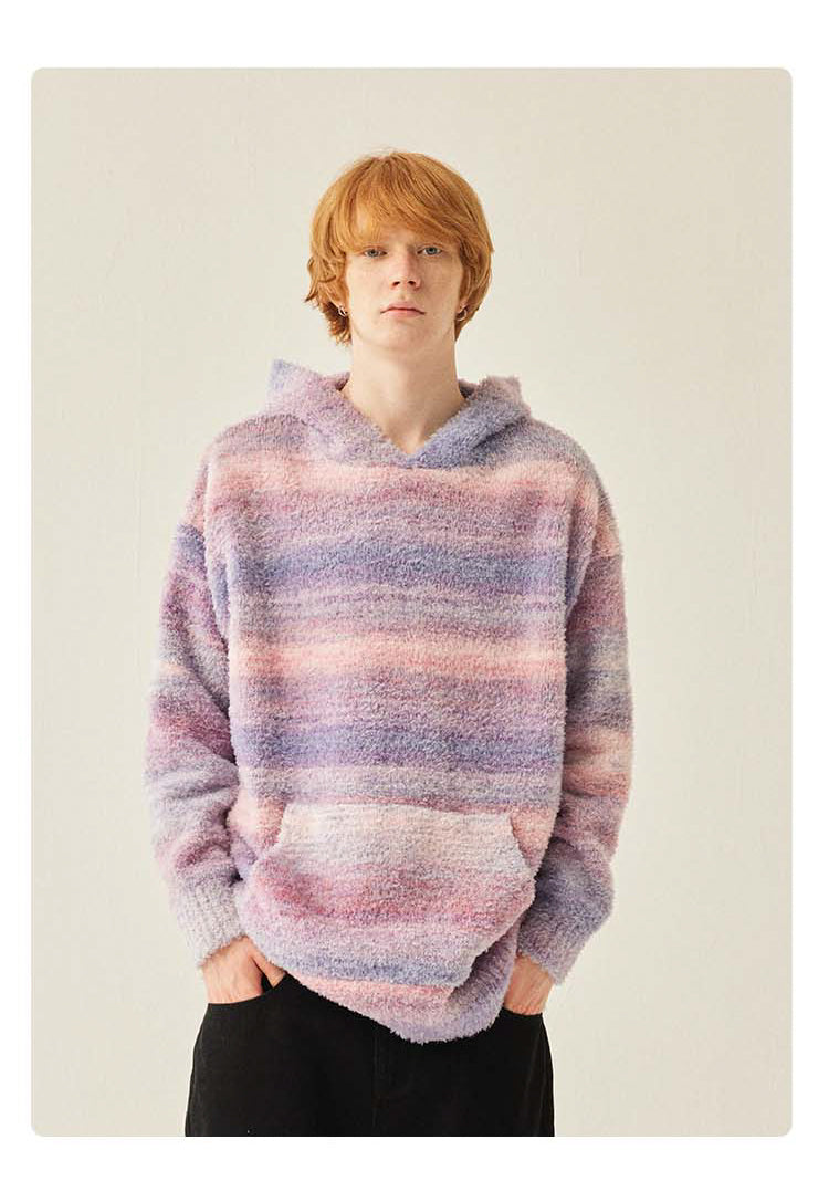 Medria Unisex Retro Colorful Hoodie - Guochao Loose Lazy Style Warm Sweatshirt