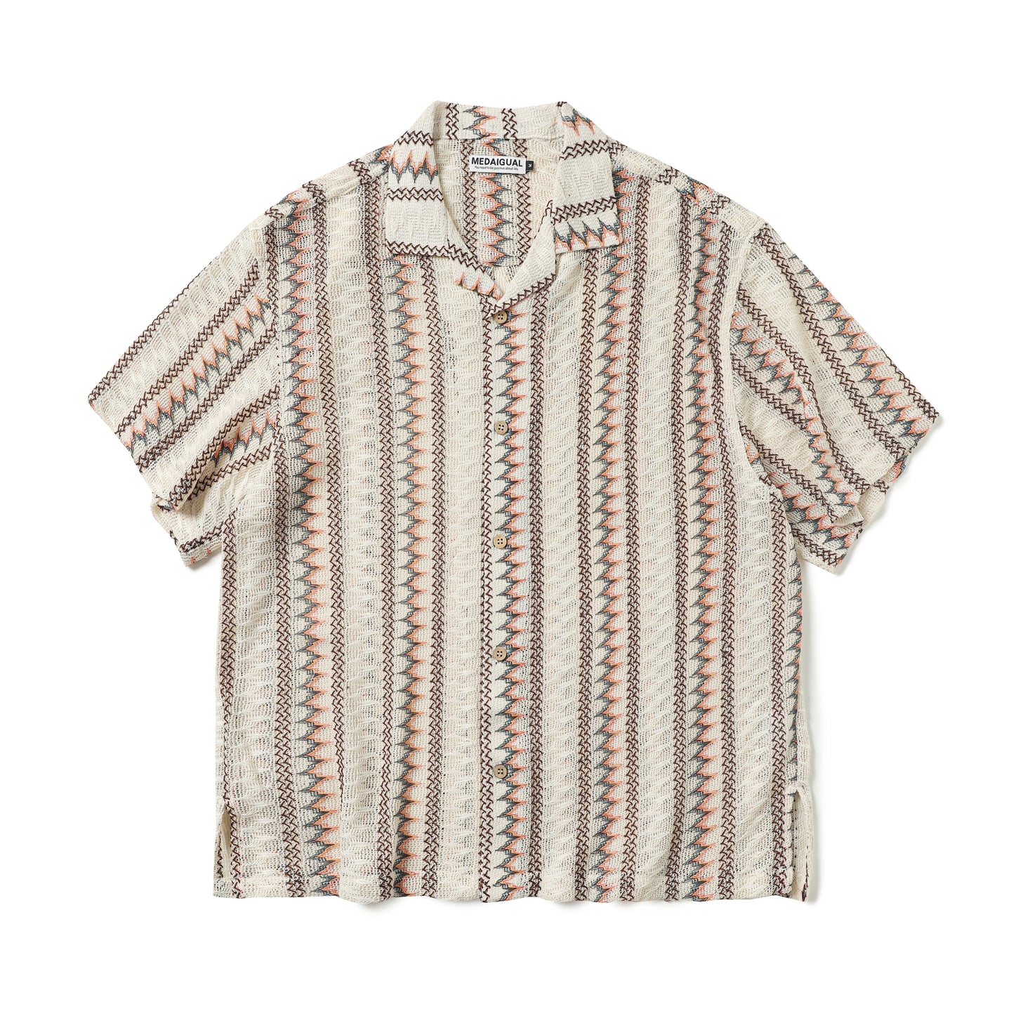 Loose Fit Japanese Style Summer Breathable Hollow Out Casual Shirt