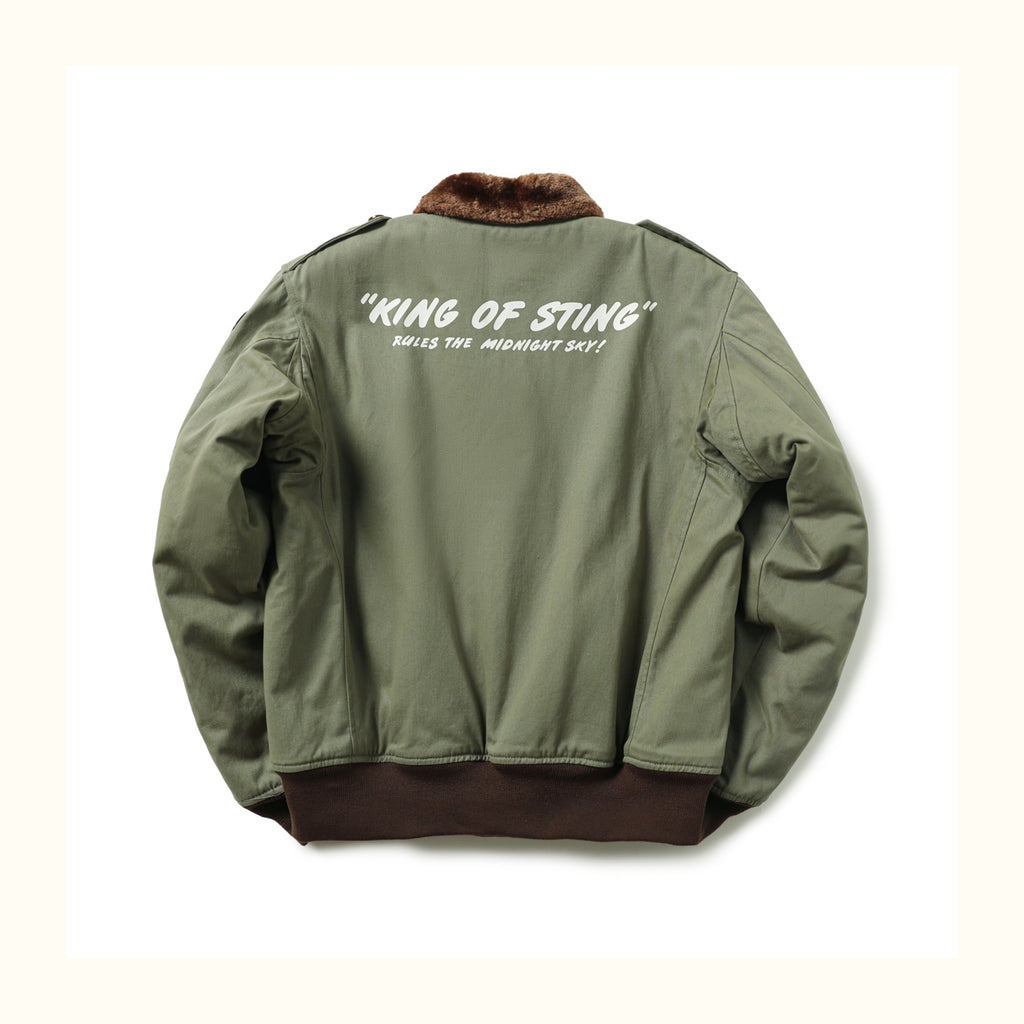 Cotton Shell with Wool-Liner, American-Style Pilot Jacket (Unisex)