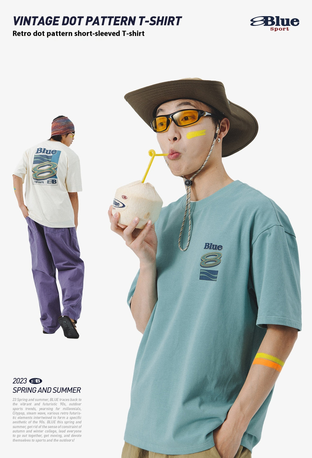 Lanqi Summer New Trend American Retro Heavy Cool T-Shirt Couple Short Sleeve Men