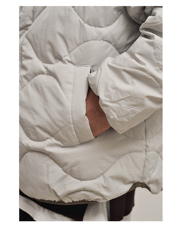 Japanese Style Quilted Down Inner Jacket - Lightweight 90% Goose Down (Unisex)