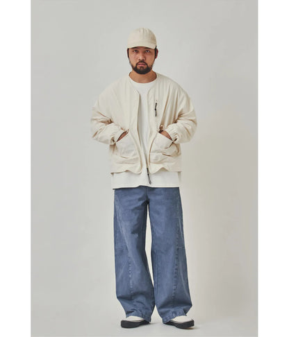 collarless jacket, lightweight outdoor water-repellent Japanese retro loose jacket for men, spring