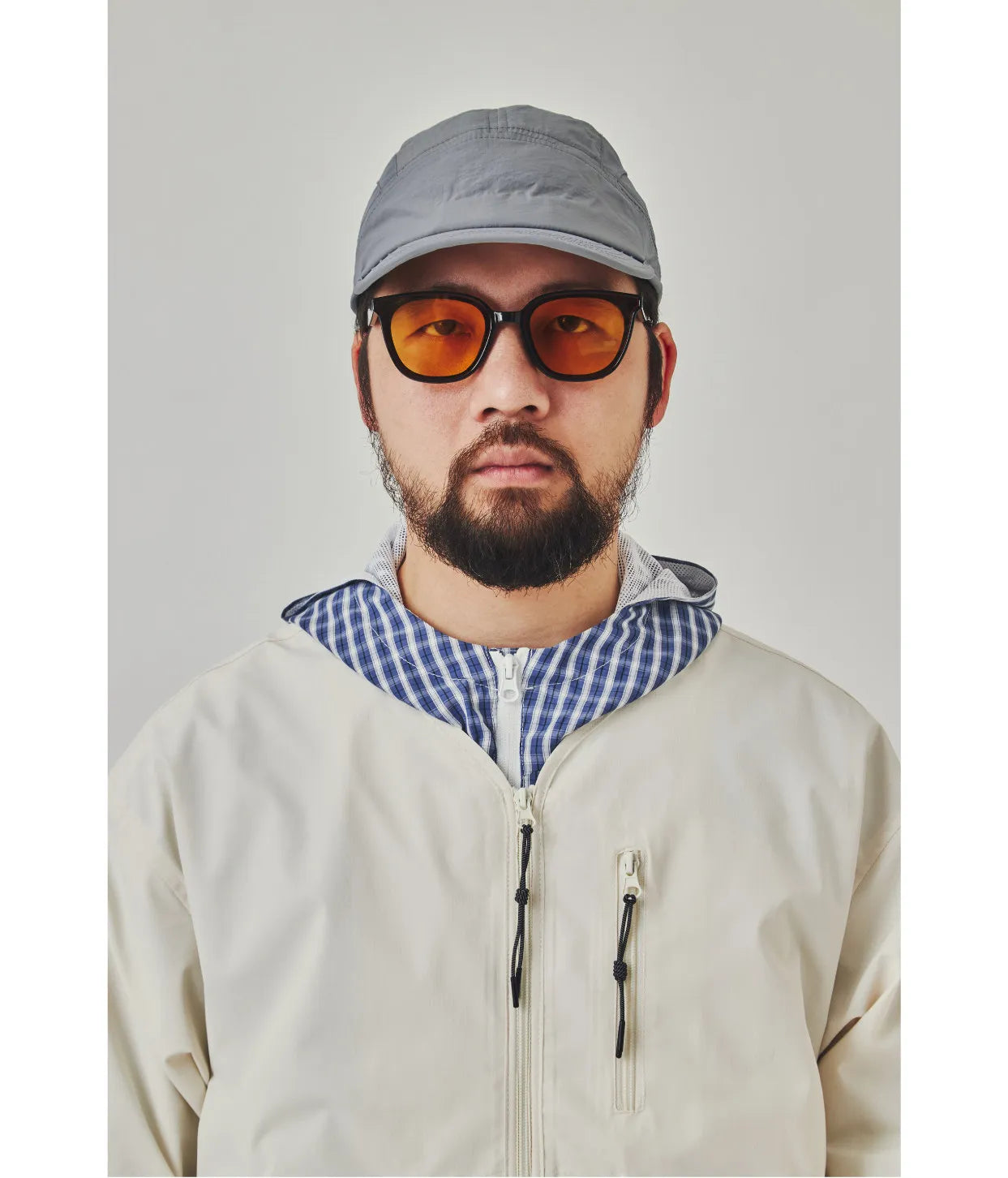 collarless jacket, lightweight outdoor water-repellent Japanese retro loose jacket for men, spring