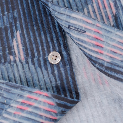 Retro Cuban-Collar Hawaiian Print Shirt – Cotton-Linen Short Sleeve (Unisex)