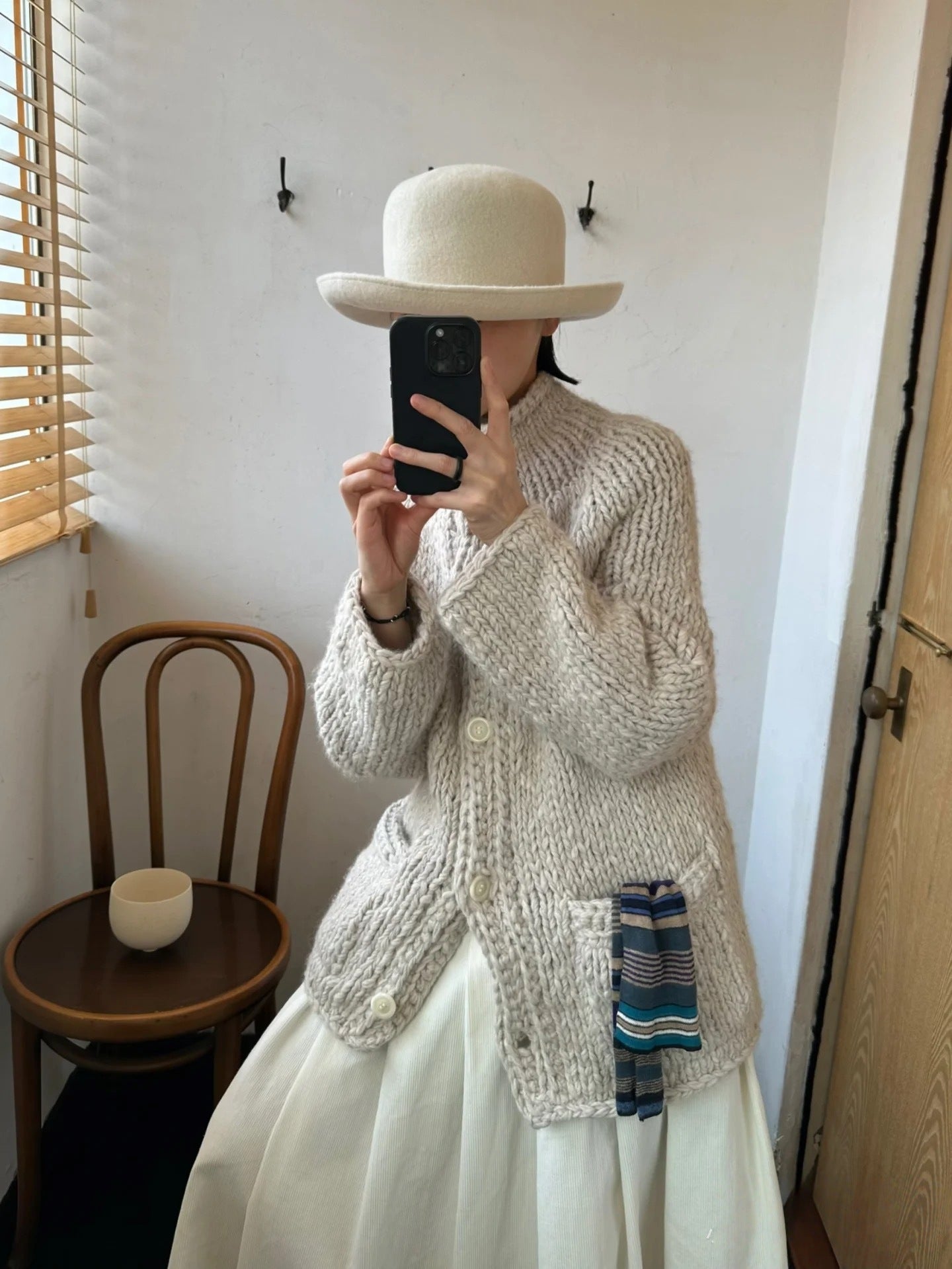 Hand-Woven Korean Designer Cardigan Jacket – Instant Delivery 2025 “C-asey” Old-Money Style (Unisex)