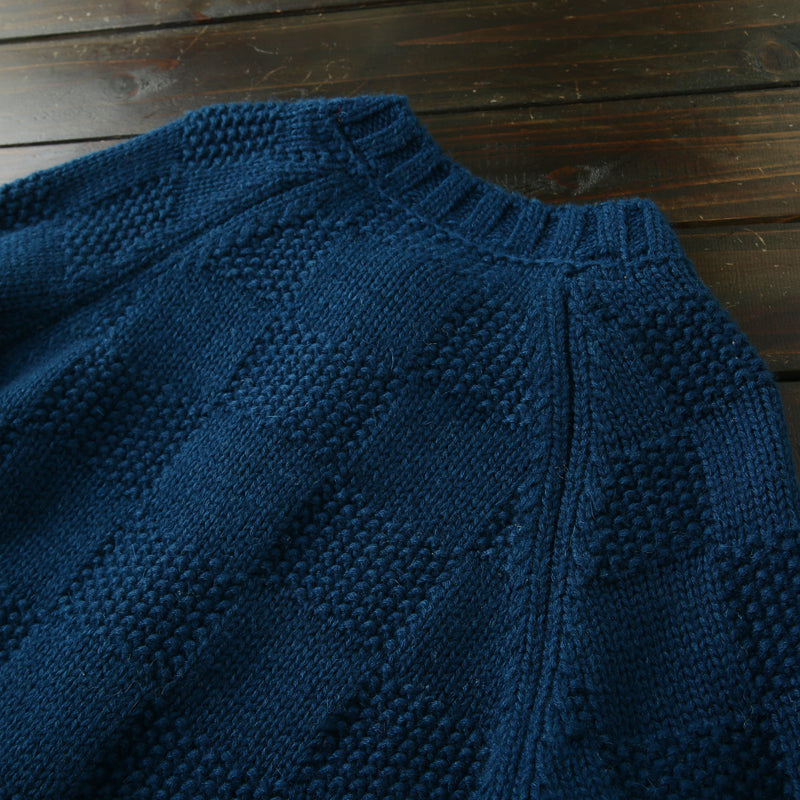 Men's High-End Italian Order Heavyweight Wool Cardigan - Autumn Winter Thickened Round Neck Knitted Sweater Jacket