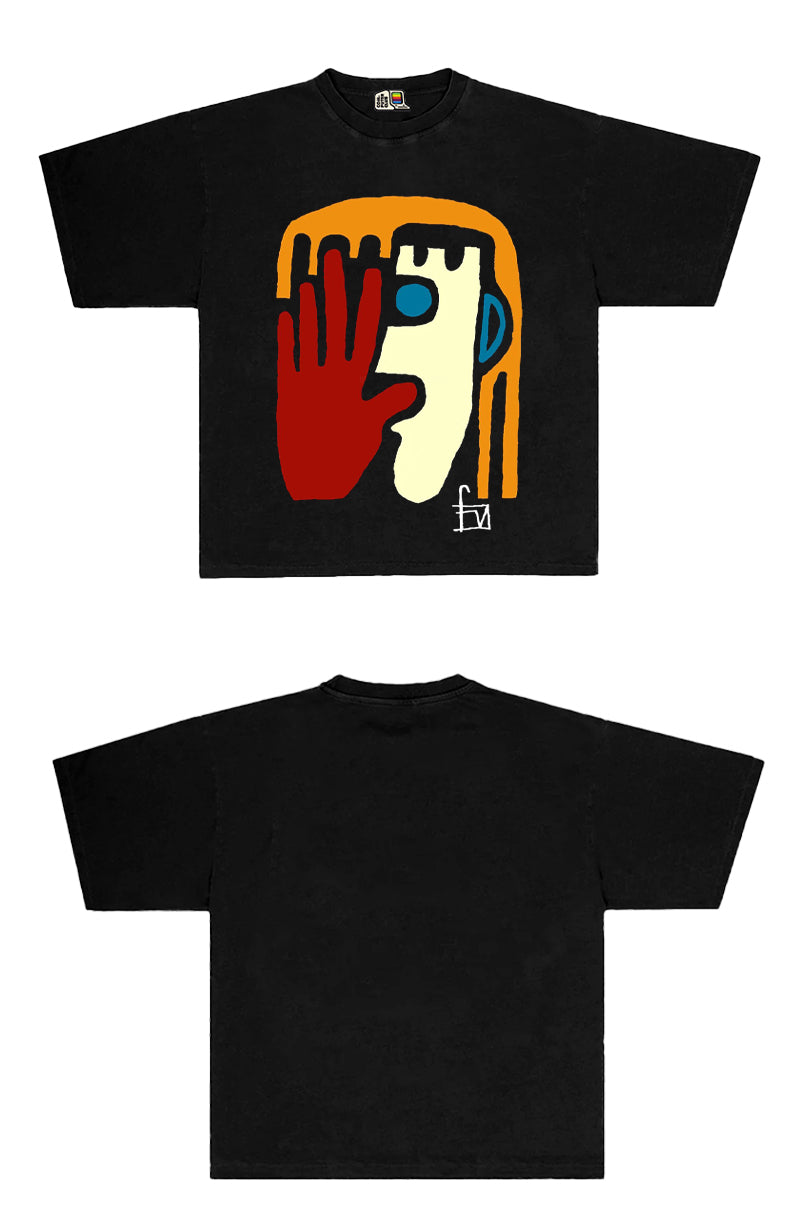 All-Nature Artist Abstract Tee – Unisex Short-Sleeve Hip-Hop High Street Fashion