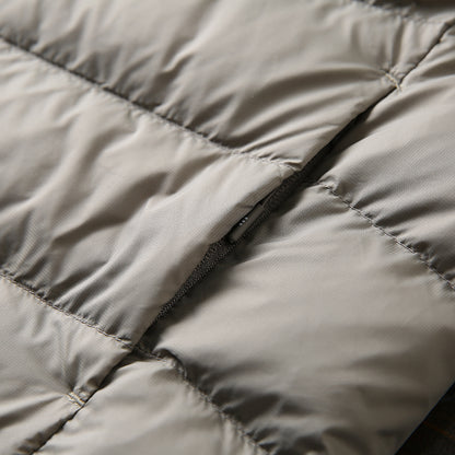 Men's Plus Size Lightweight High-Fluffy Down Jacket - Winter Stand Collar Warm Export Overstock Coat