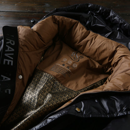 High-Fill 90% Goose-Down Mid-Length Puffer Jacket – Hooded & Cold-Resistant (Plus Sizes Available)