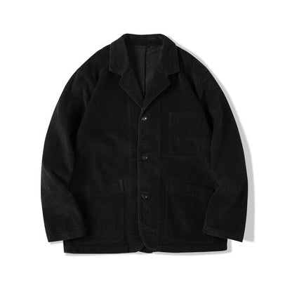 Japanese Corduroy Suit - 8W Cotton Loose Fit Workwear Jacket