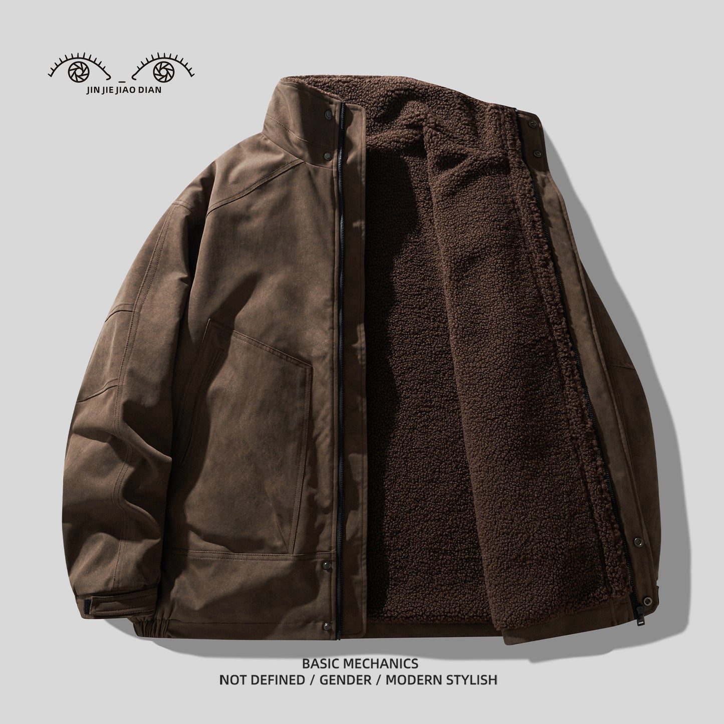 Detroit Heavyweight Lamb-Wool Workwear Jacket – Insulated Cotton Coat (Unisex)