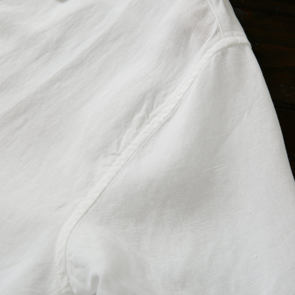 Cool Antibacterial Linen/Lyocell Men's Summer Turn-down Collar Loose Casual Short Sleeve Shirt Top