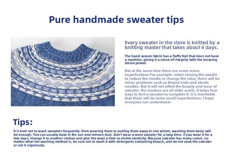 Handmade Icelandic Sweater Loose Couple Black Vintage Men's Fair Isle Sweater Wool Thick Yarn Japanese Style Knitted Cardigan