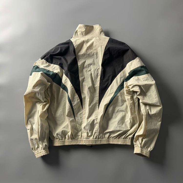 80s Retro Color-Block Mountain Jacket - Stand Collar Outdoor Coat