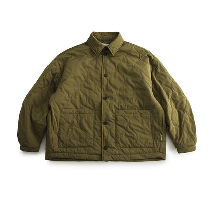 japanese Minimalist Quilted Cotton Jacket - Lightweight Couple Coat