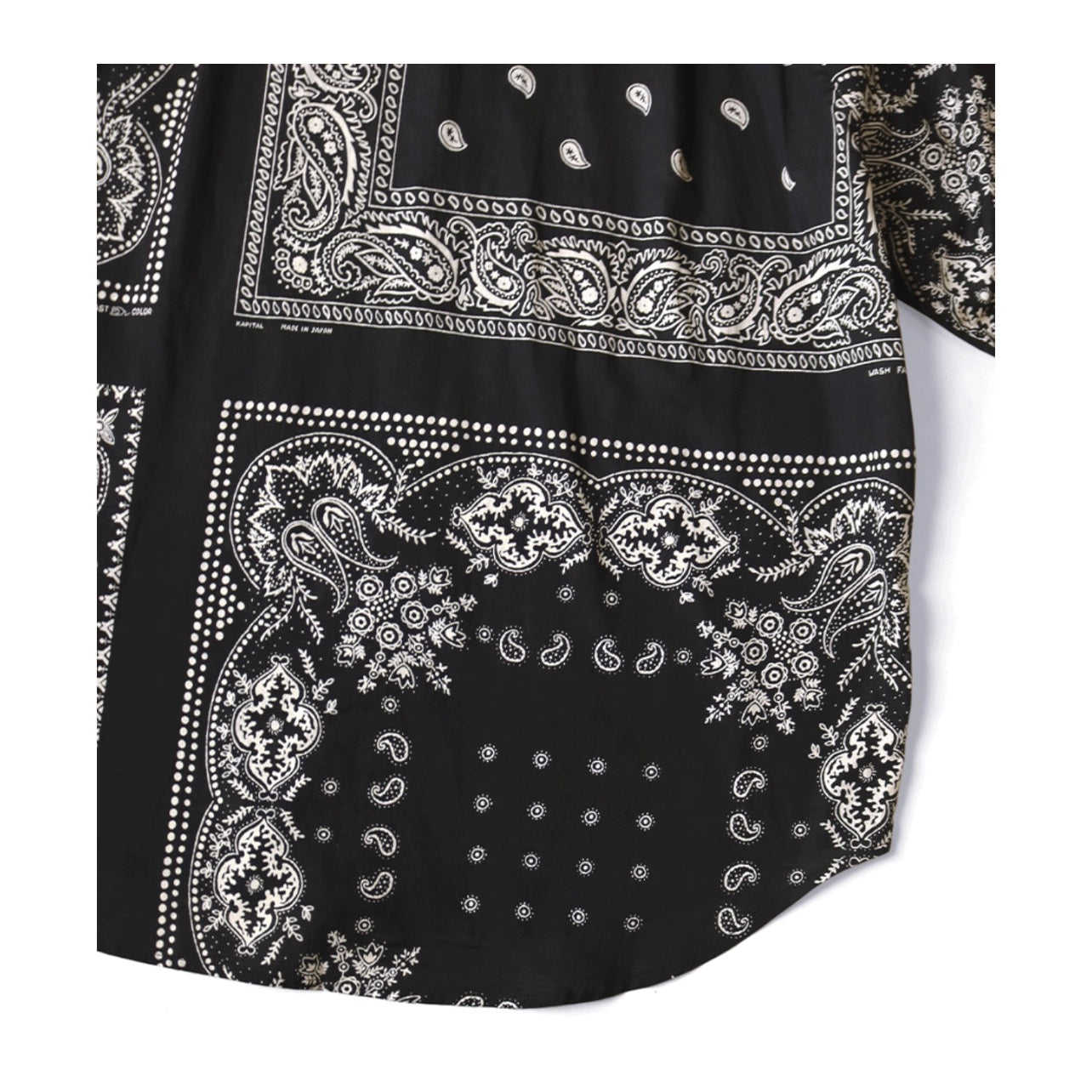 Japanese Style Casual Paisley Breathable Lightweight Turn-Down Collar Loose Long Sleeve Shirt