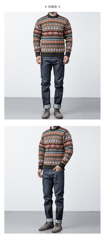 Jamiesons 130-Year Fair Isle Wool Sweater – Scottish Heritage Knit (Unisex)