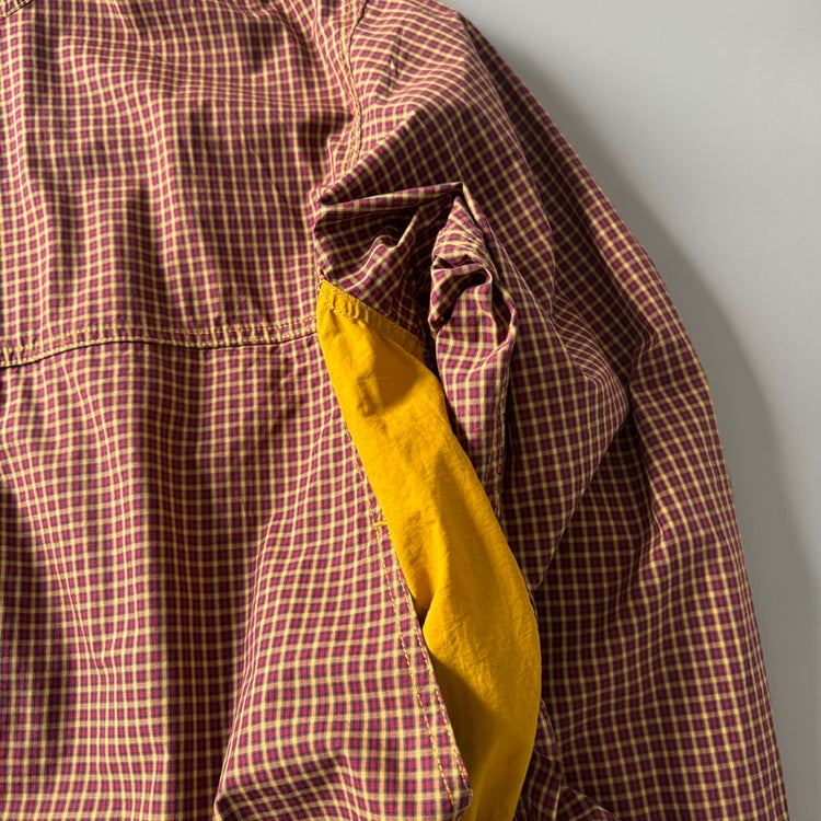 Mountain Style Camping Outdoor Jacket Spring Summer New Hooded Plaid Loose Casual Yarn-Dyed Men's Coat Top