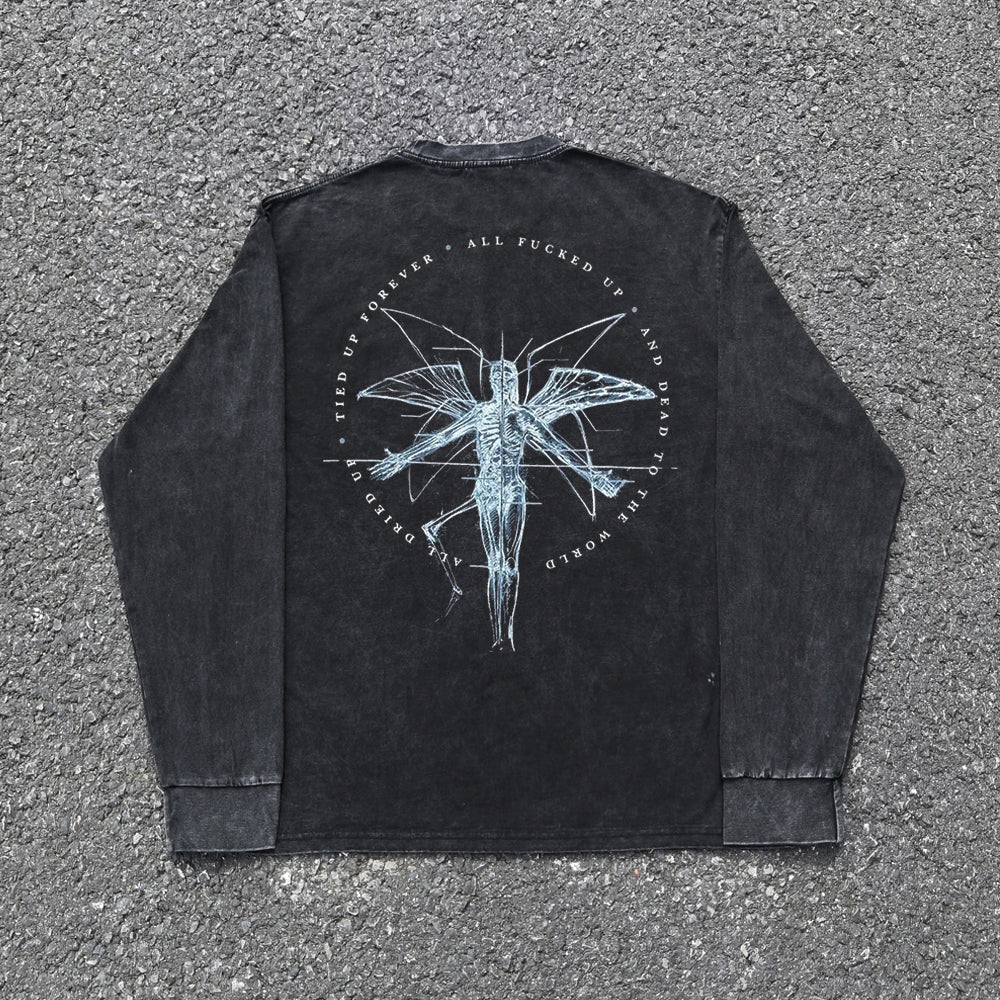 Hong Kong Style Harajuku Oversized Loose Long Sleeve T-Shirt